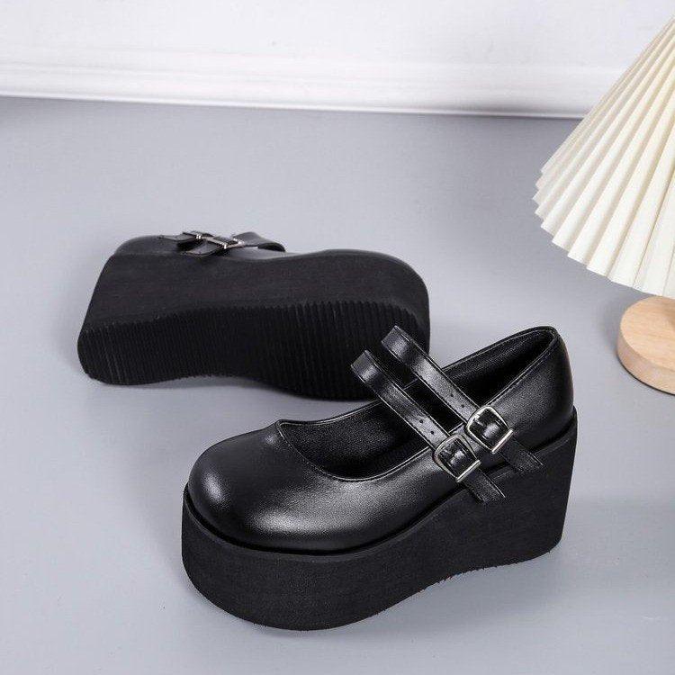 Cute Pumps Platform Wedges Sweet Gothic Shoes