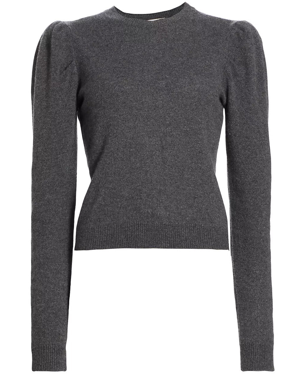 Dark Gris Heather Cashmere Draped Femme Sweater