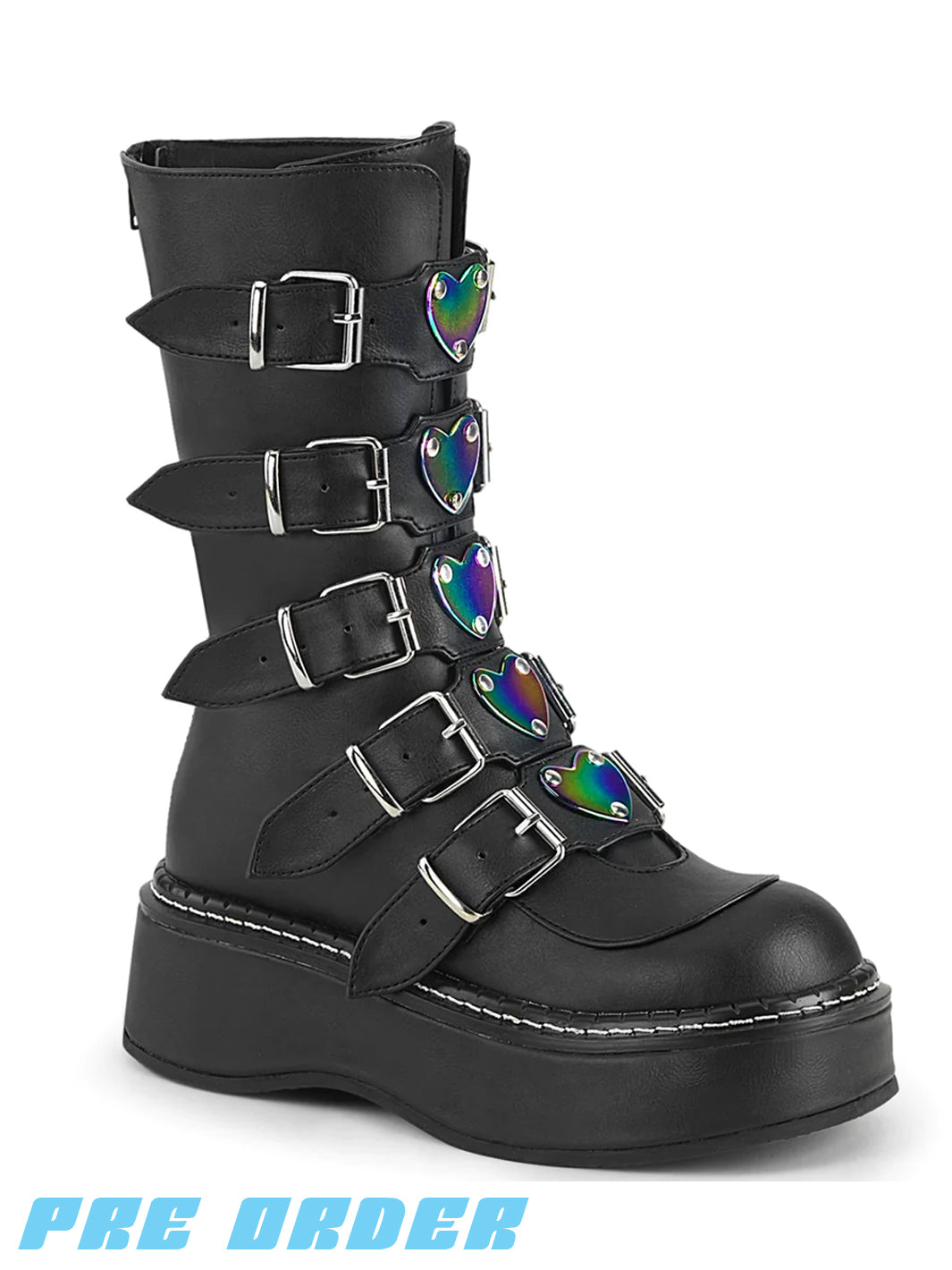 DEMONIA EMILY 330 BOOTS - BLACK  PRE ORDER 