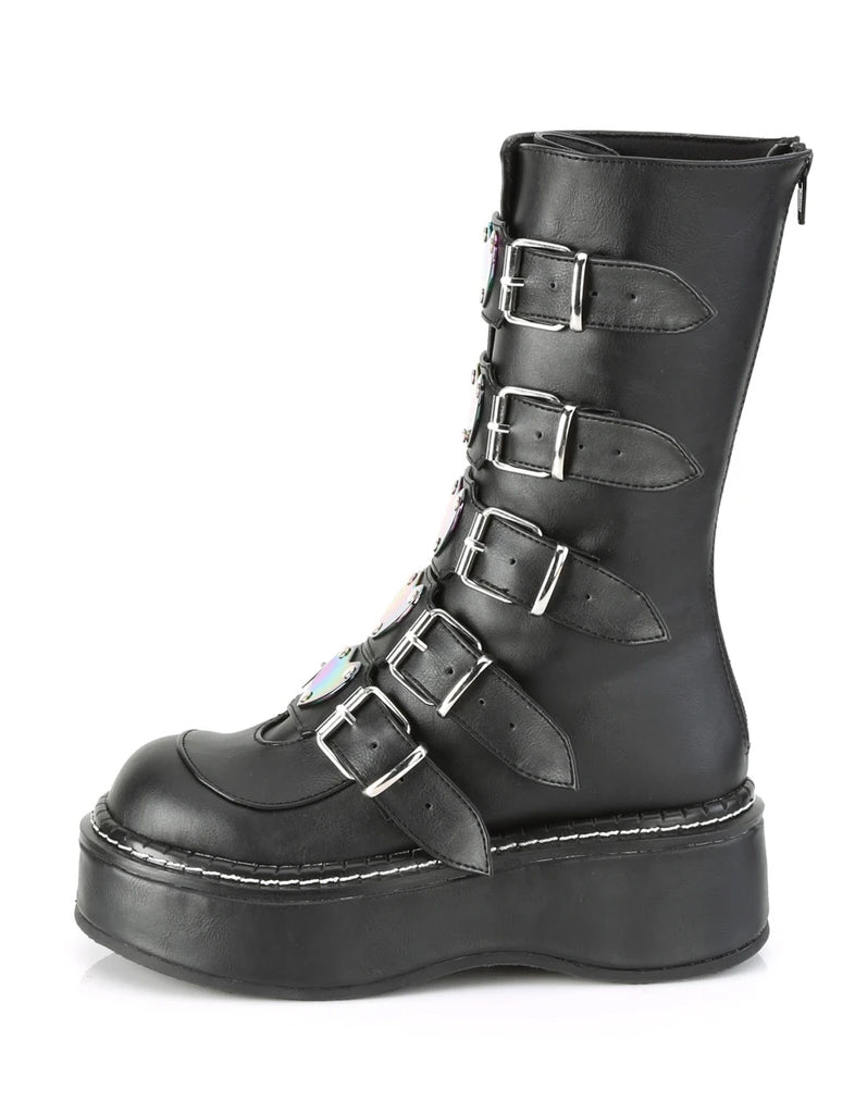 DEMONIA EMILY 330 BOOTS - BLACK  PRE ORDER 