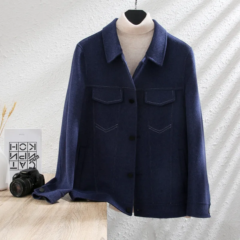 Denim Merino Wool Jacket