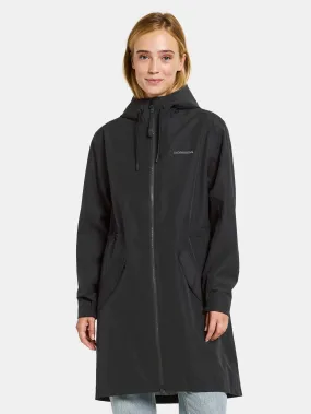 Didriksons Womens Marta Parka - Polyester with PFC-free water repellent finish, Black / 36