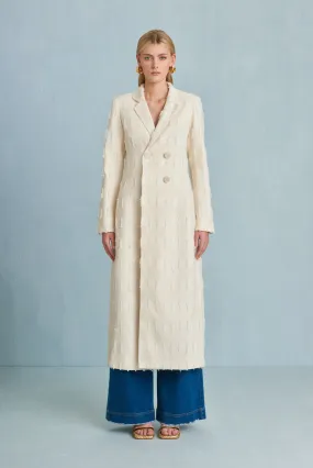 DILAN COAT - OFF WHITE MULTI