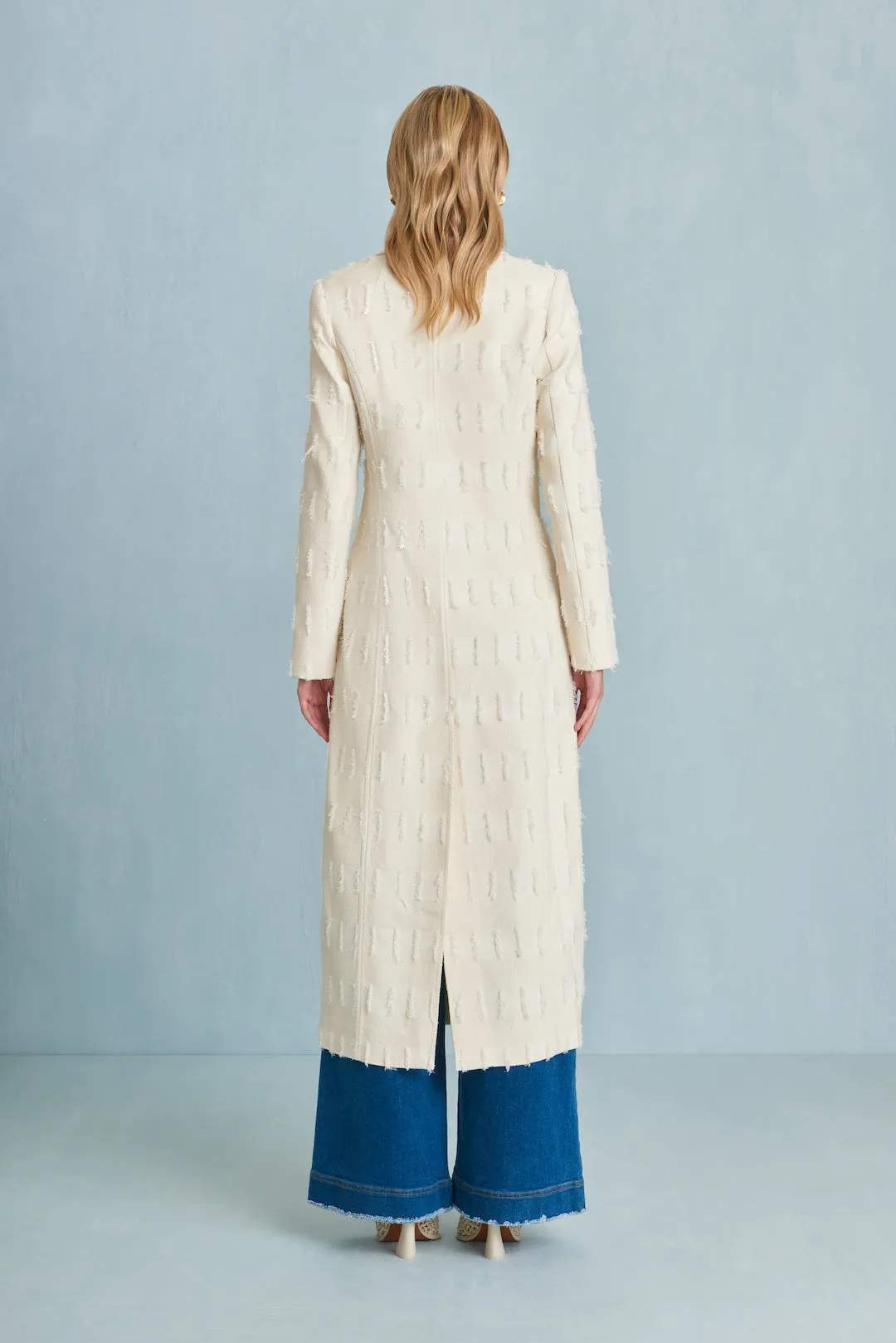 DILAN COAT - OFF WHITE MULTI