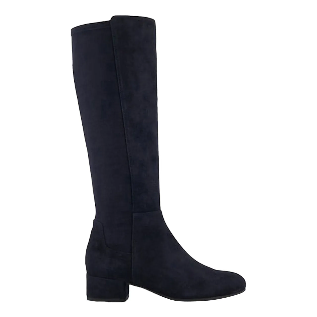 DUNE LONDON Tayla Suede Stretch Knee-High Boots - Navy