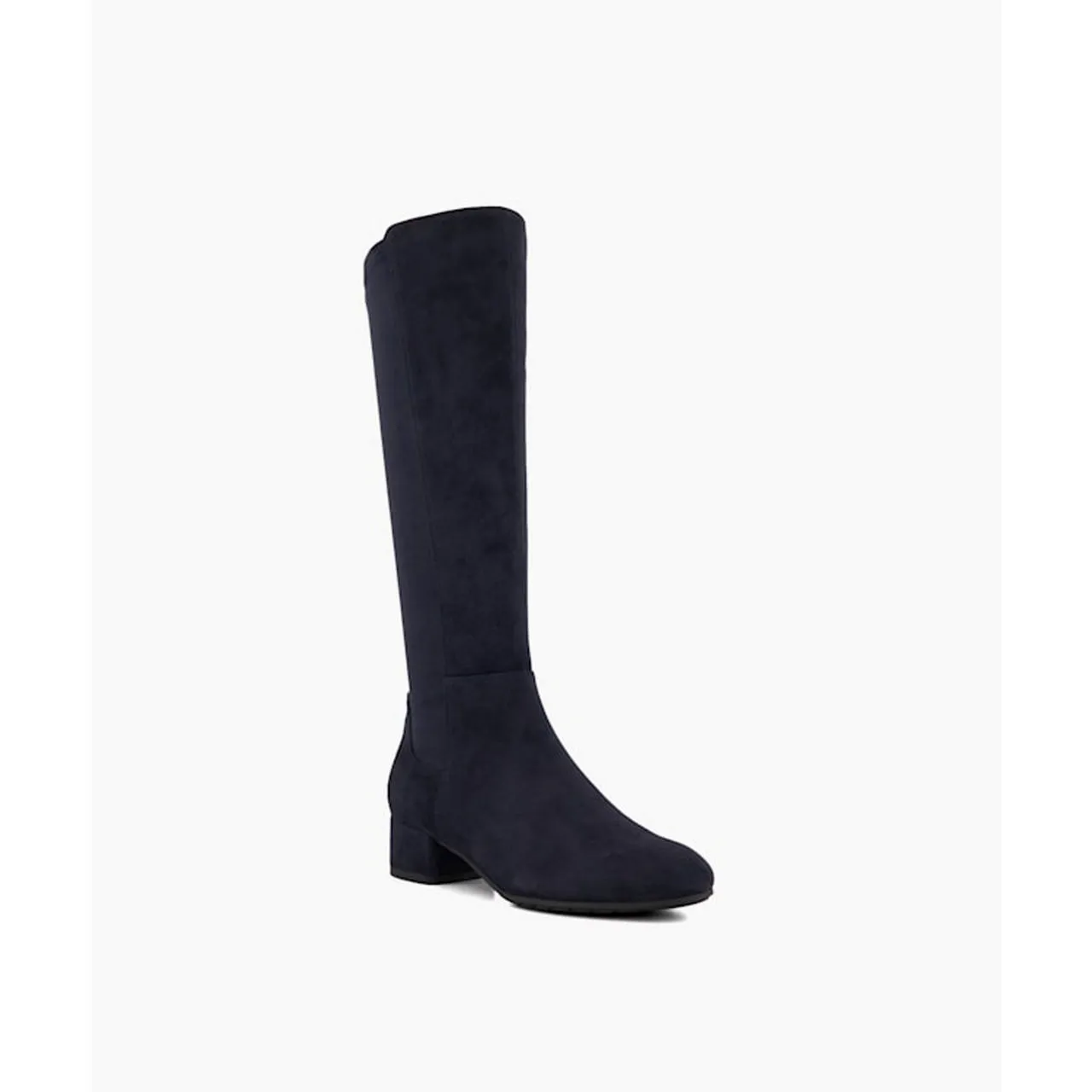 DUNE LONDON Tayla Suede Stretch Knee-High Boots - Navy