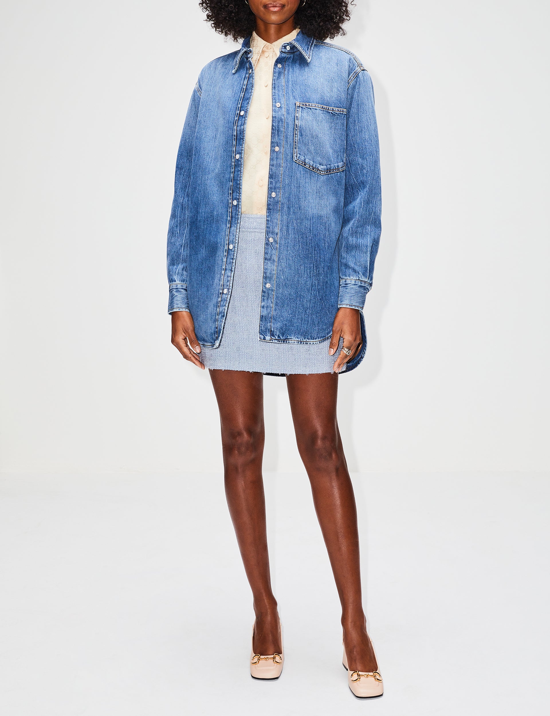 Eco Washed Denim Overshirt