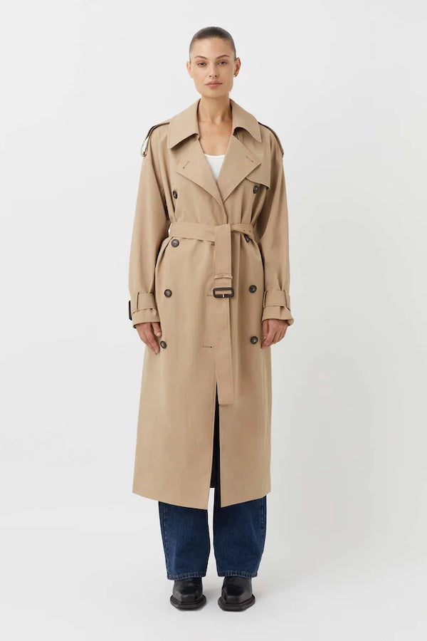 Evans Trench Coat Sand