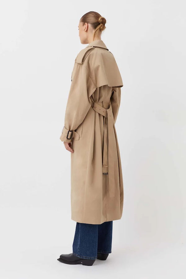 Evans Trench Coat Sand