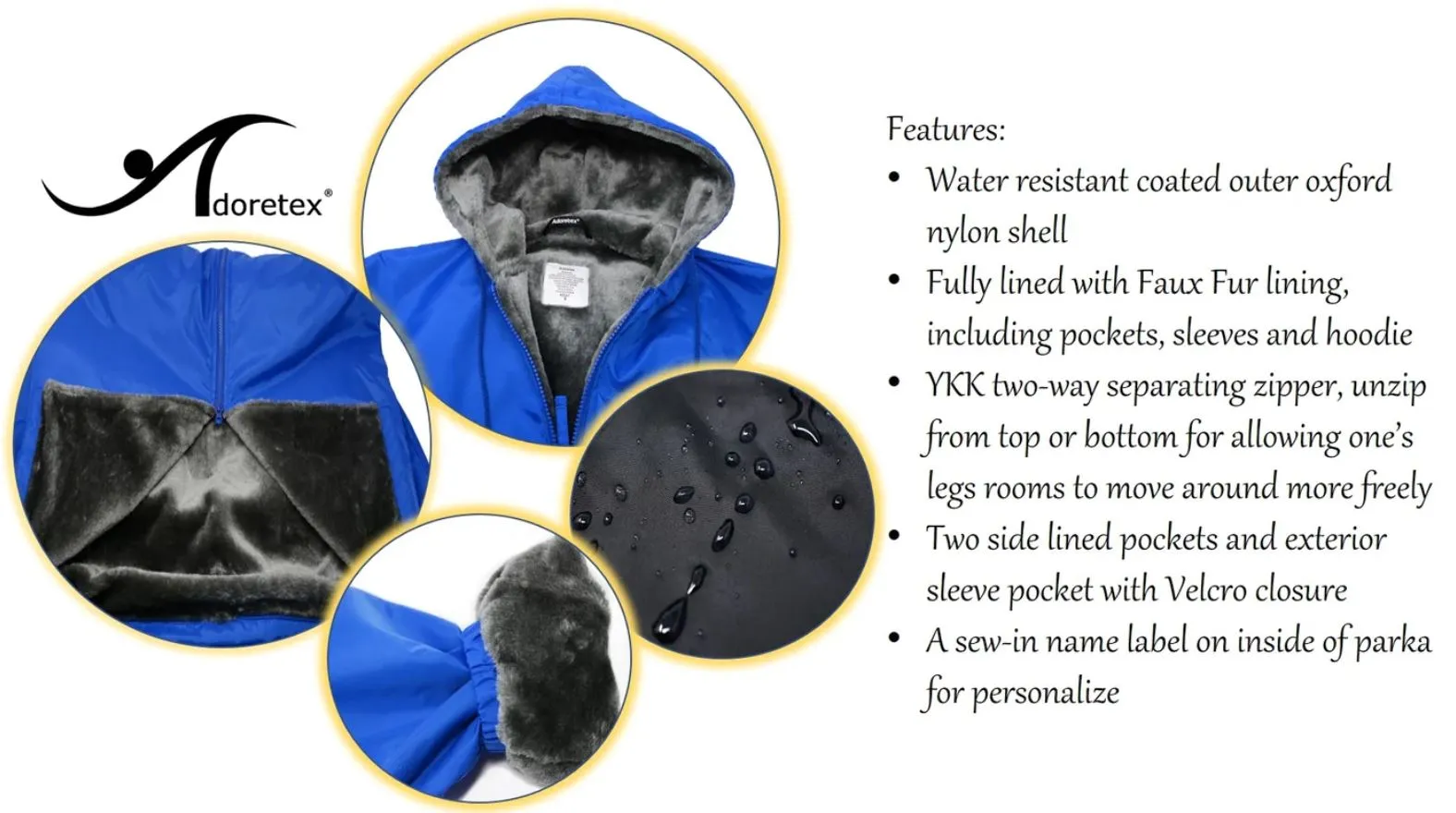 Fairfax Foxes Parka (Faux Fur Lining)