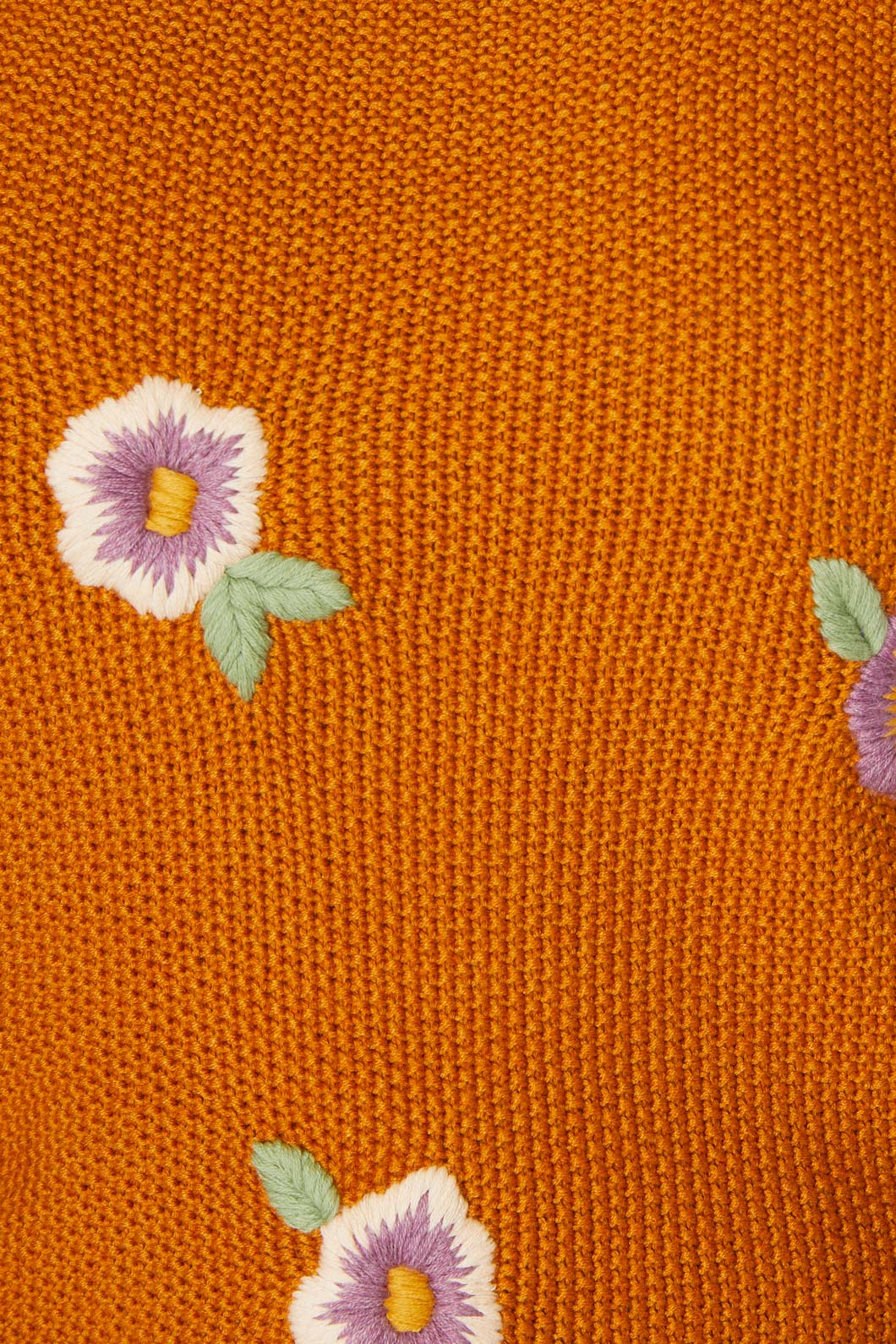 Flower Embroidered Sweater