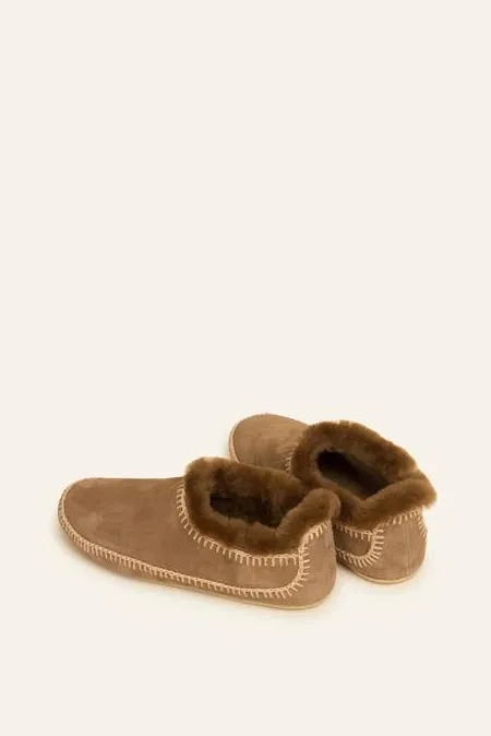 Fuyu Crochet Sheepskin Slipper Boot