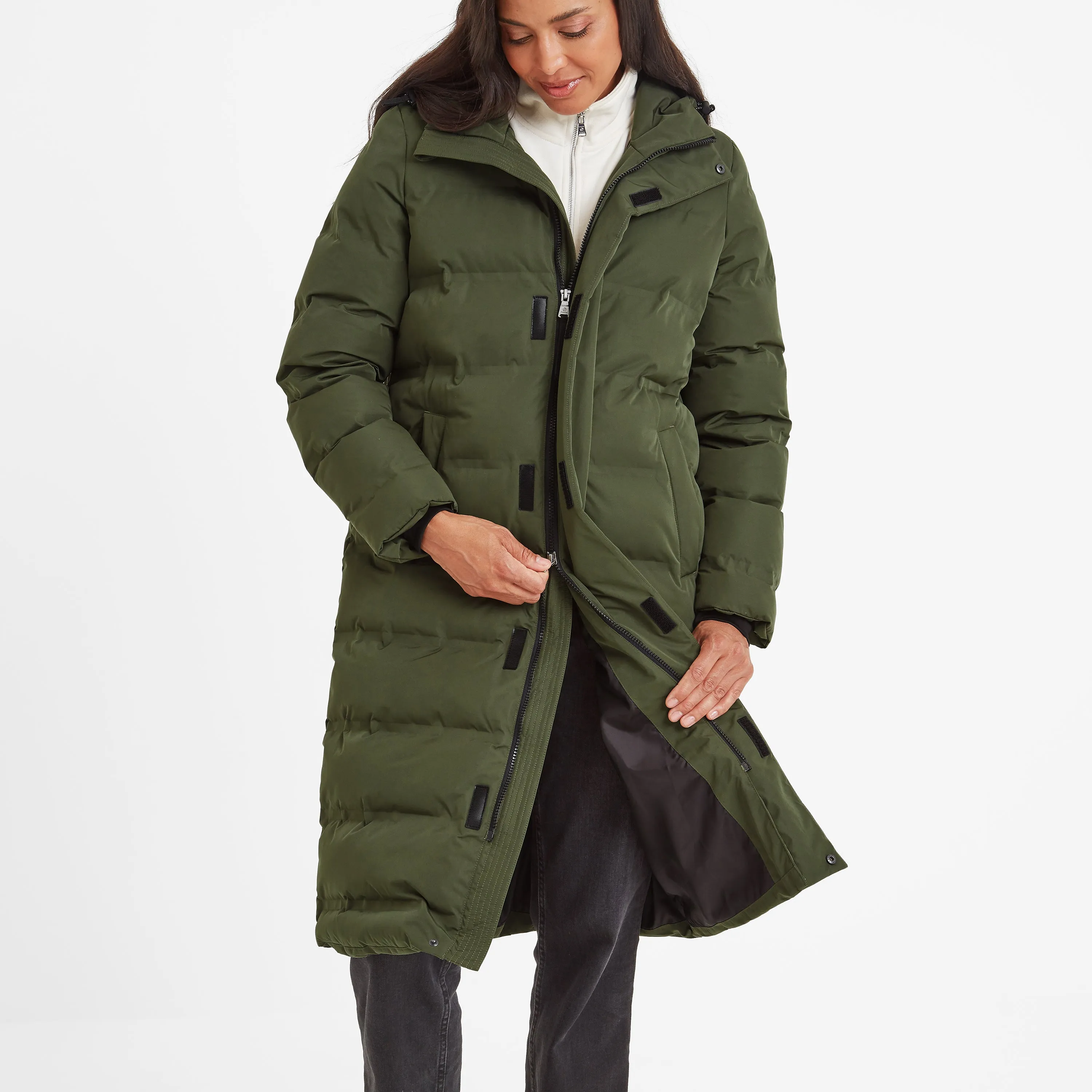 Glaston Womens Parka - Dark Green