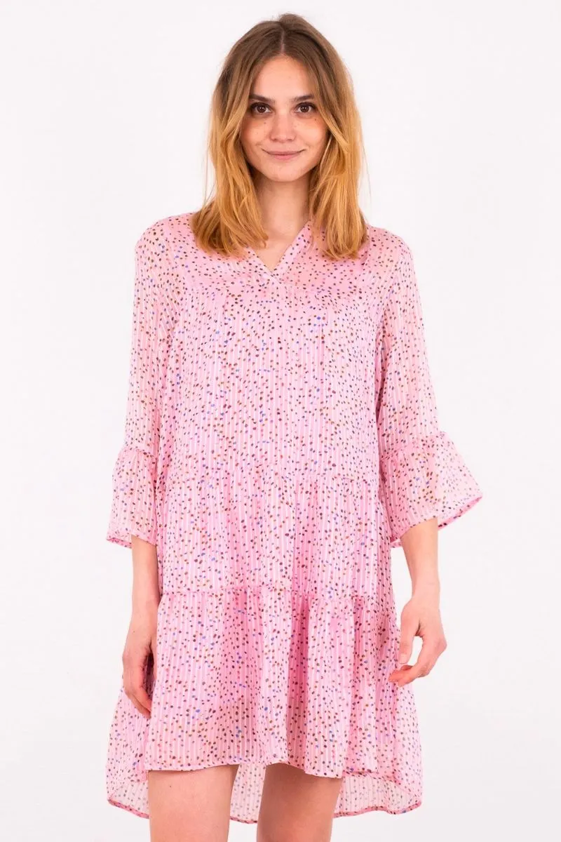 Gunvor Sparkle Dress | Pink | Kjole fra Neo Noir