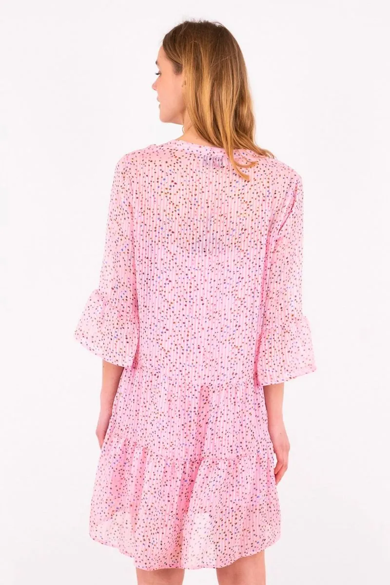 Gunvor Sparkle Dress | Pink | Kjole fra Neo Noir