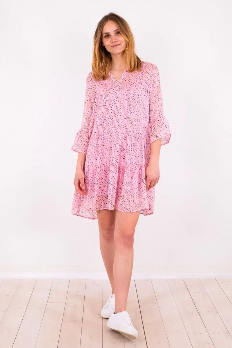 Gunvor Sparkle Dress | Pink | Kjole fra Neo Noir