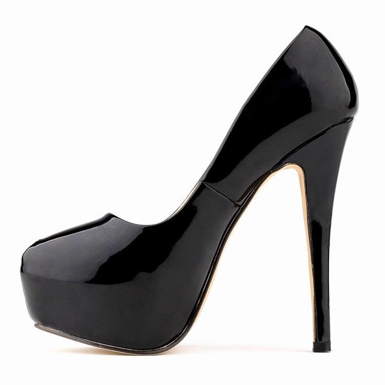 High Heels Pumps Round Toe Stilettos