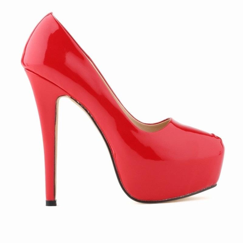 High Heels Pumps Round Toe Stilettos