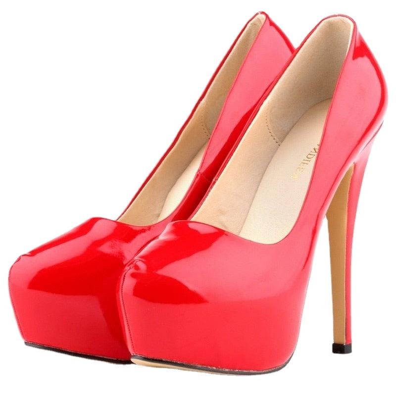 High Heels Pumps Round Toe Stilettos