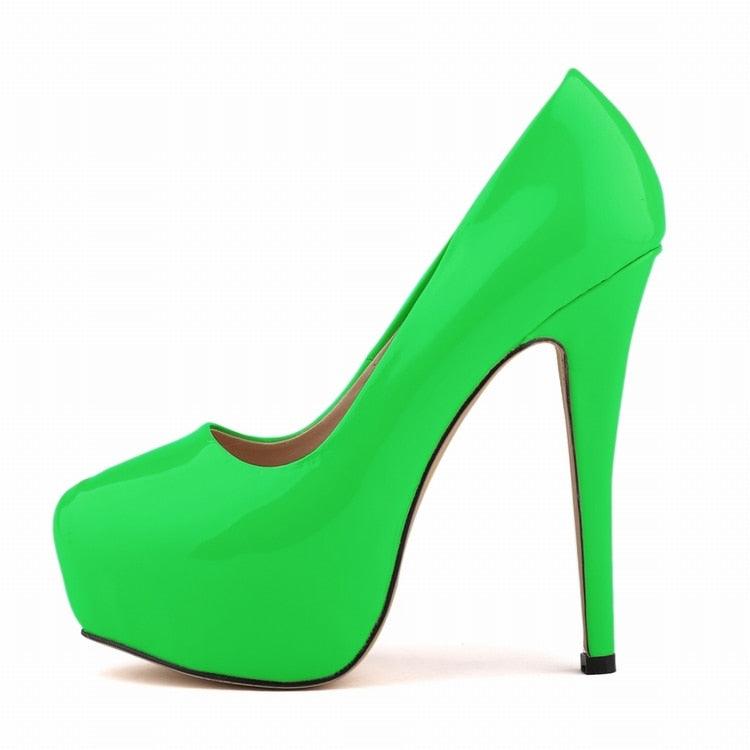 High Heels Pumps Round Toe Stilettos