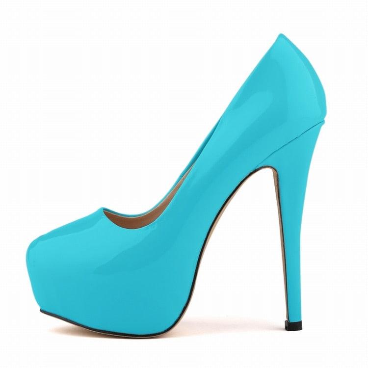 High Heels Pumps Round Toe Stilettos