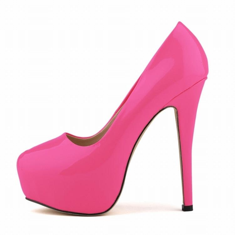 High Heels Pumps Round Toe Stilettos