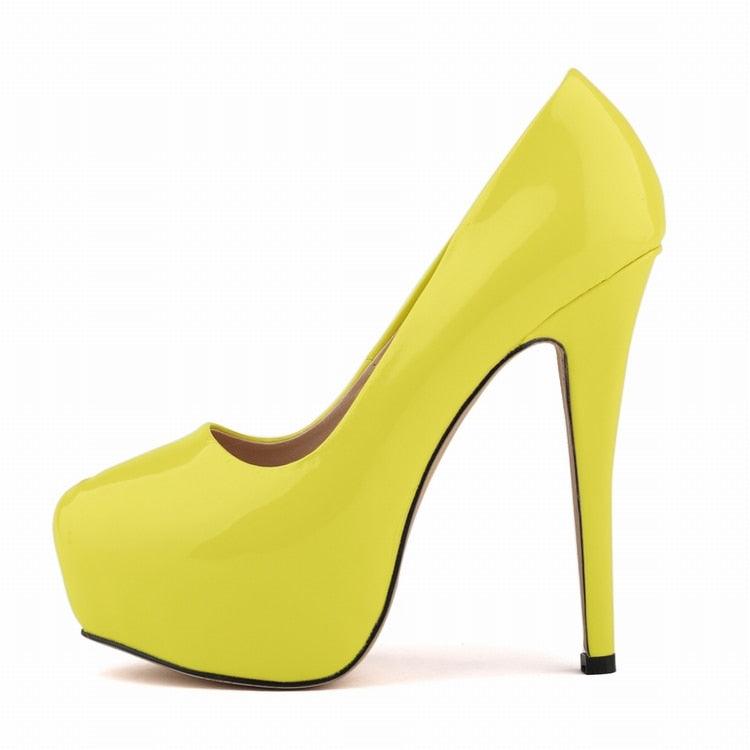 High Heels Pumps Round Toe Stilettos