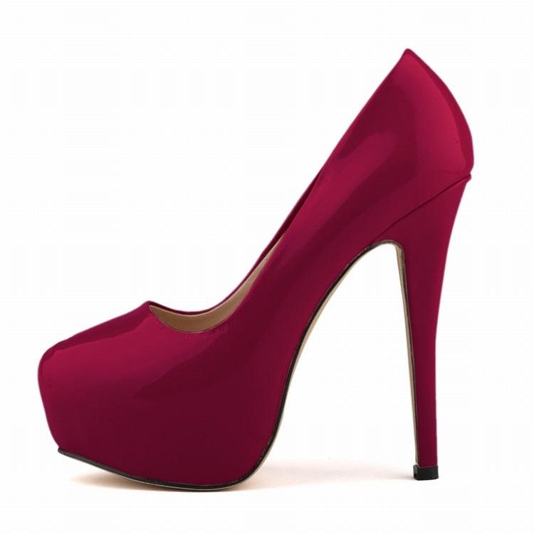 High Heels Pumps Round Toe Stilettos