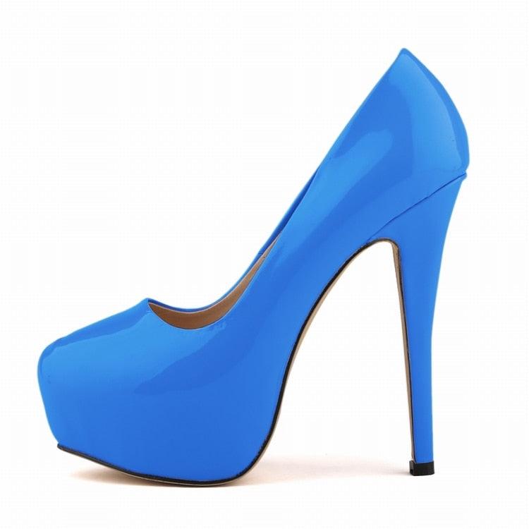 High Heels Pumps Round Toe Stilettos