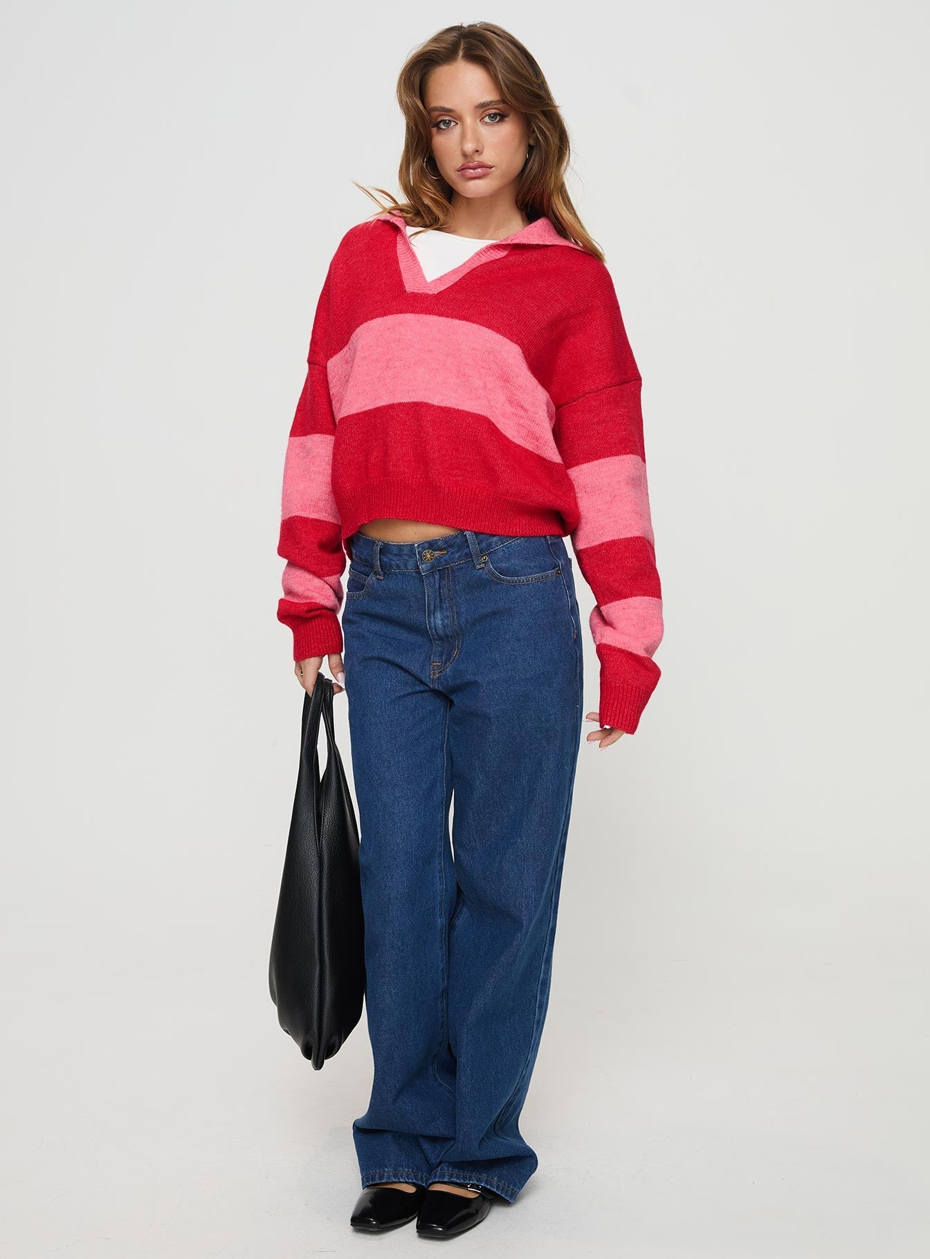 Holdon Sweater Red/ Pink Stripe