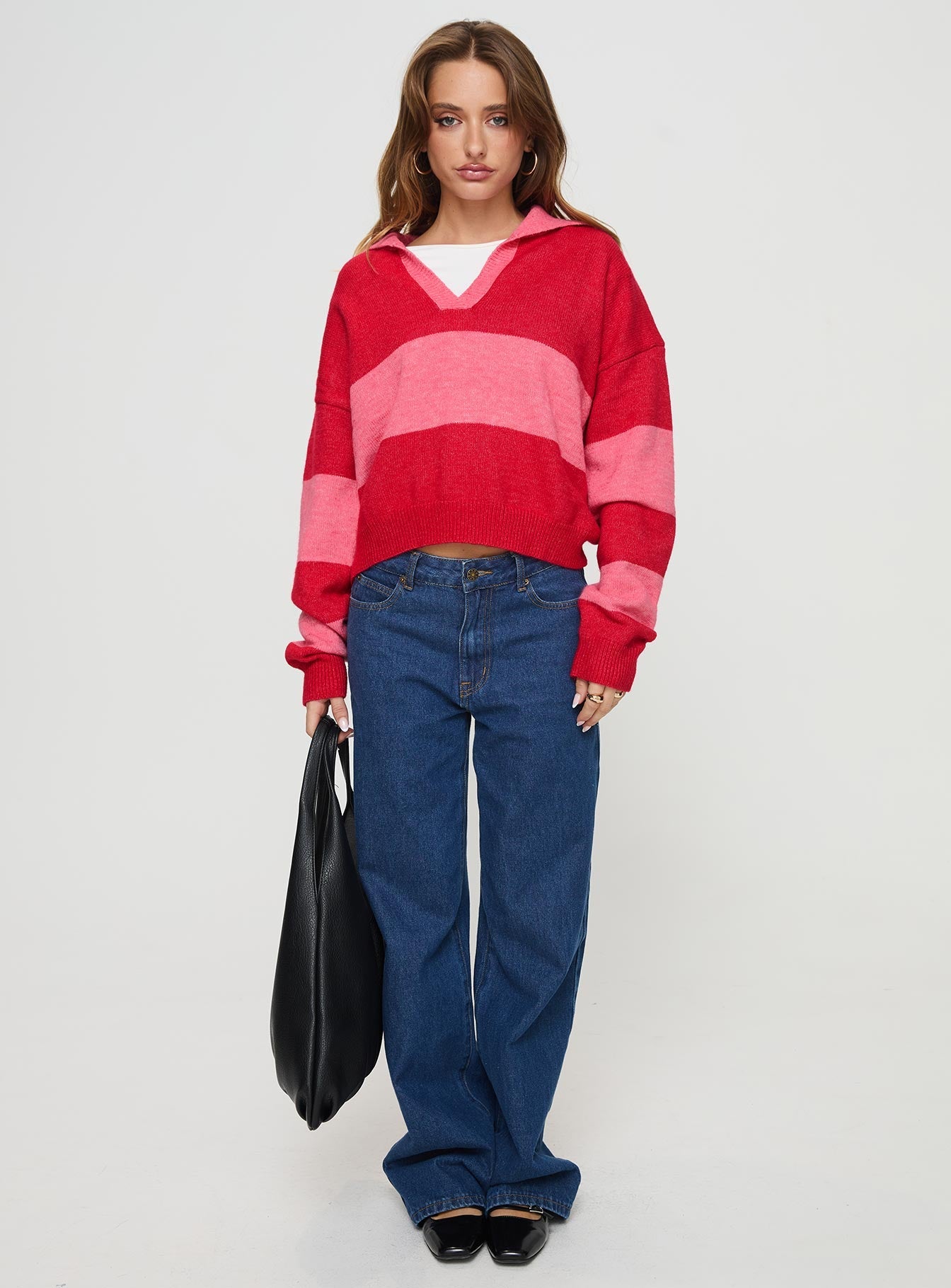 Holdon Sweater Red/ Pink Stripe