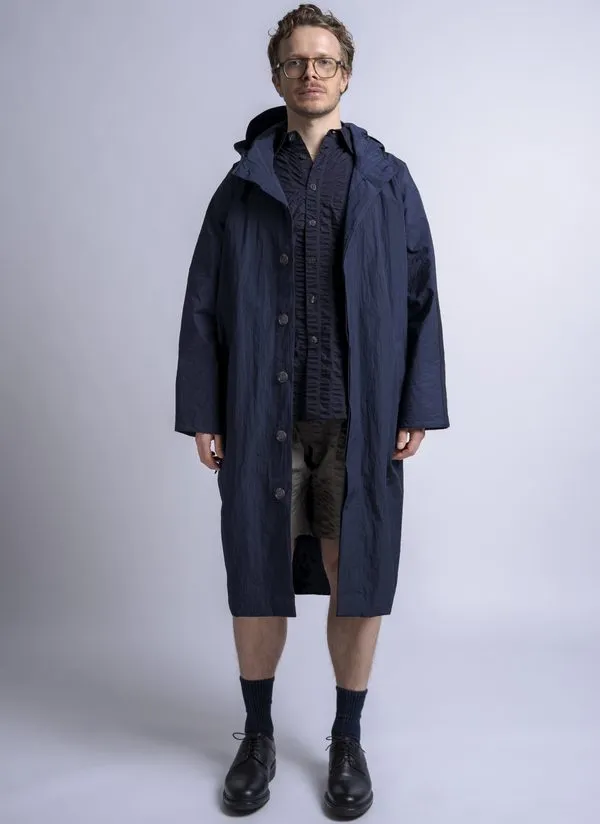 Hooded Nomad Parka - Midnight Blue Ripple Ripstop