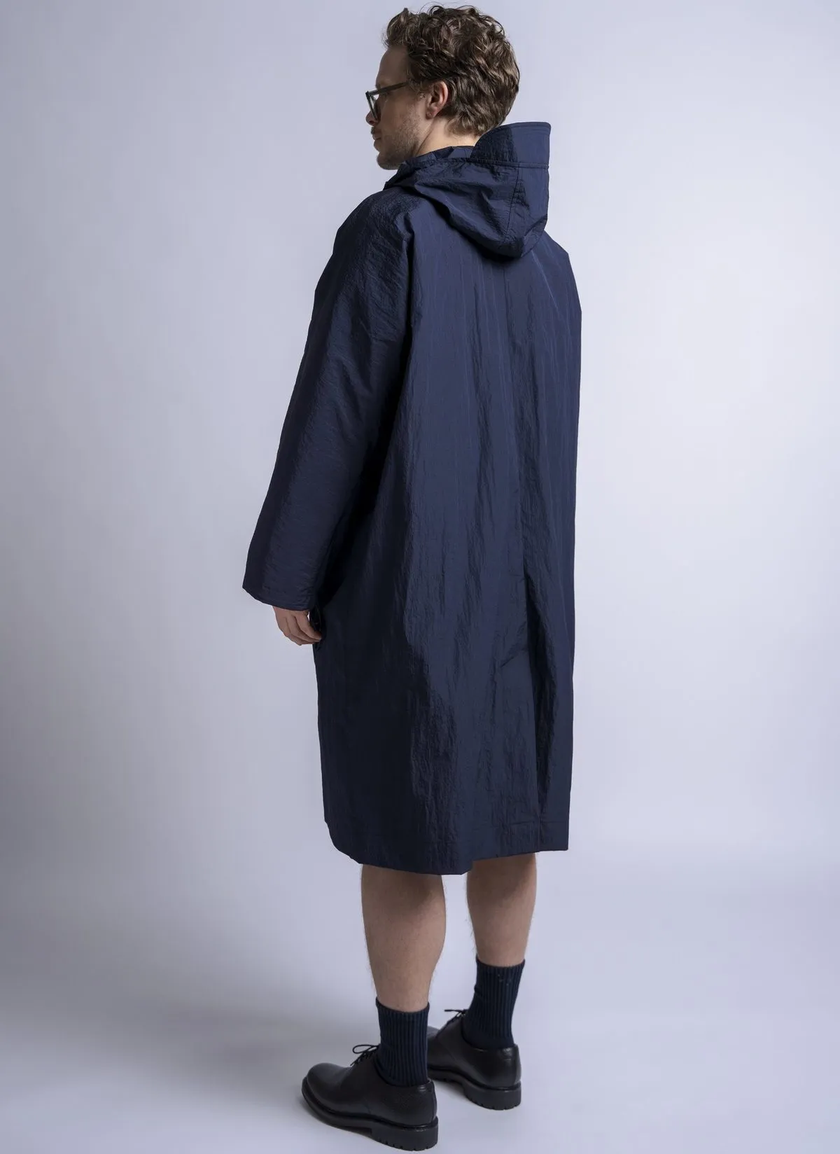 Hooded Nomad Parka - Midnight Blue Ripple Ripstop