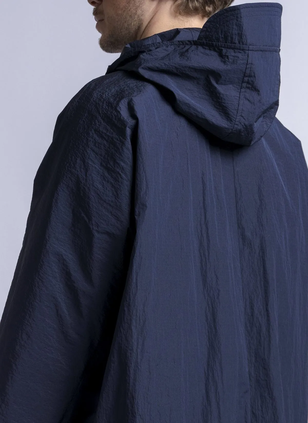 Hooded Nomad Parka - Midnight Blue Ripple Ripstop