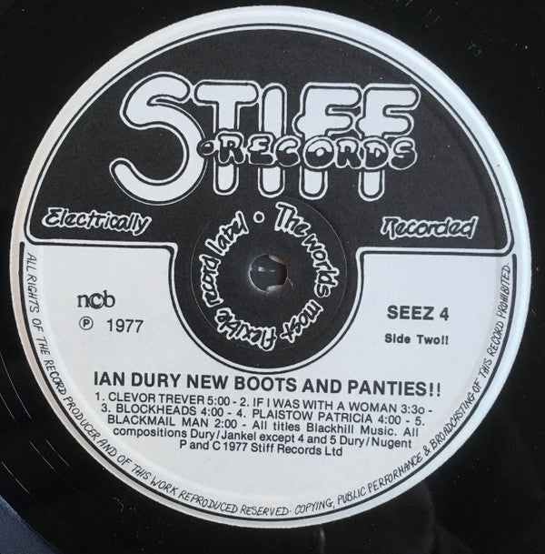 Ian Dury ~ New Boots And Panties!!