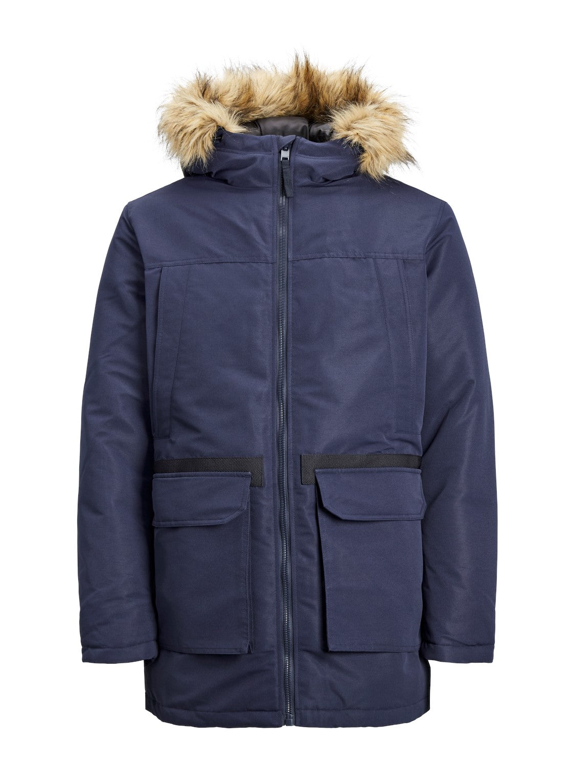 Jack & Jones Mens 'JJEWING' Hooded Parka Jacket