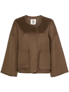 Jacquie Wool Jacket - Shiitake