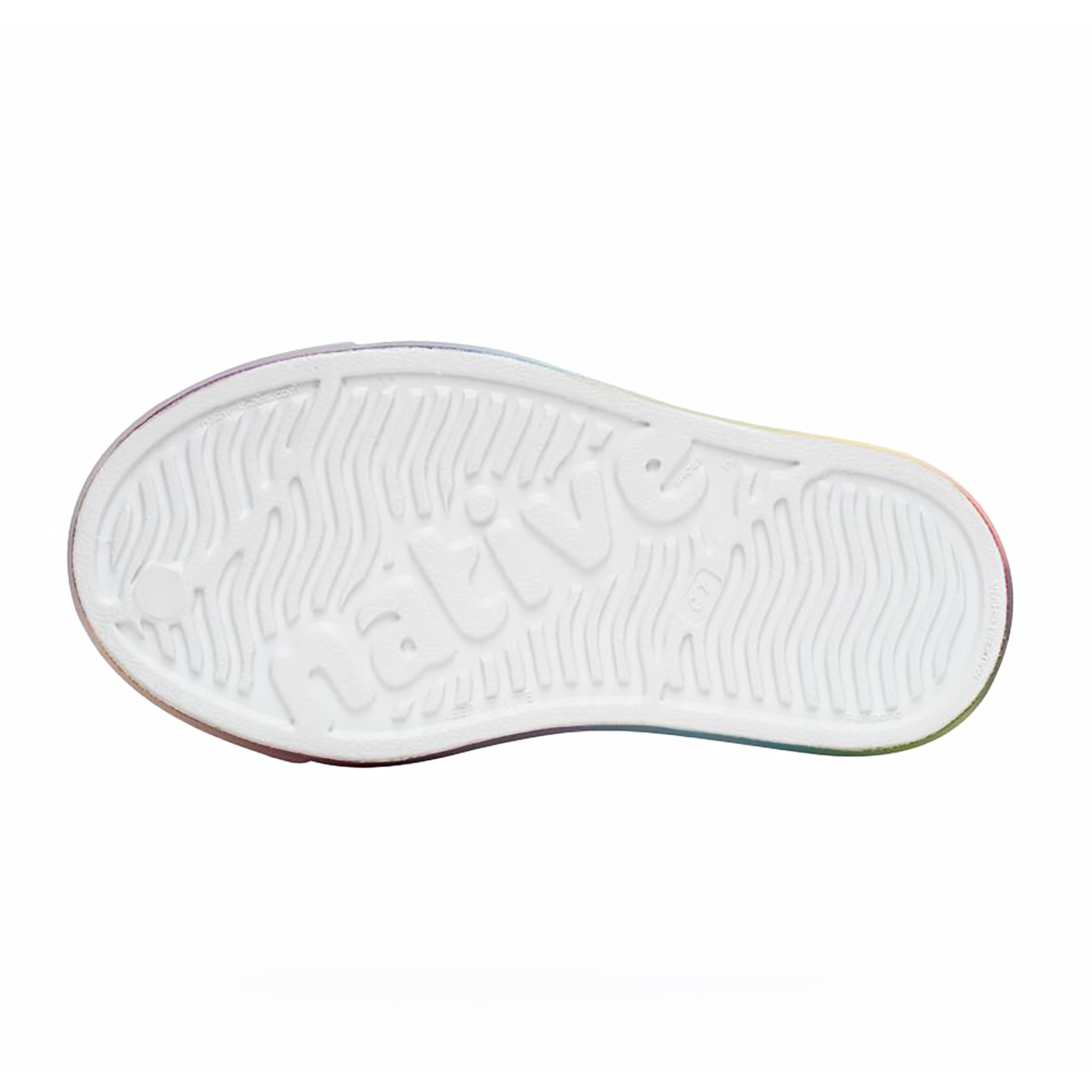 Jefferson Shell White / Translucent / Rainbow Blur