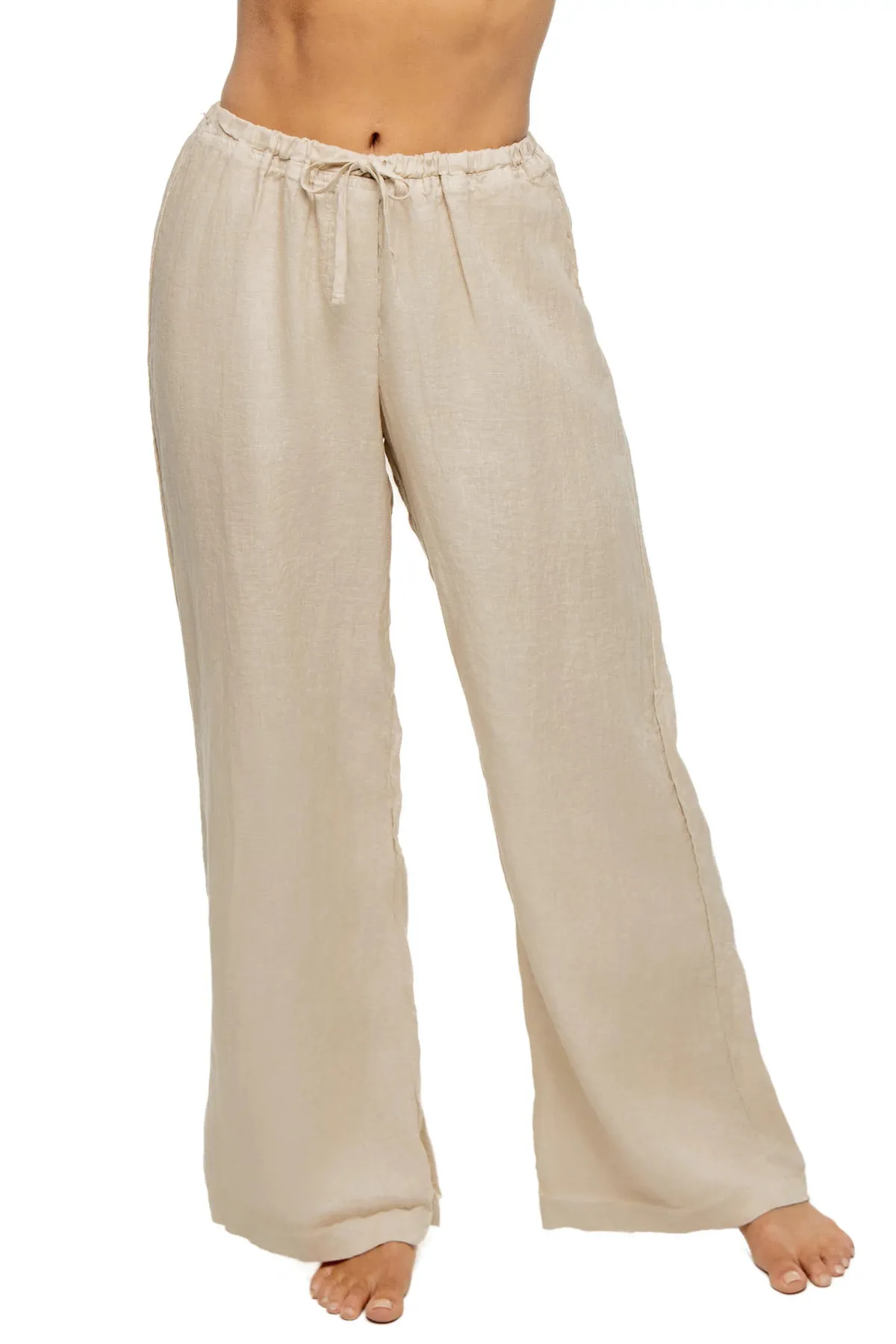 Jen Straight Leg Linen Pants