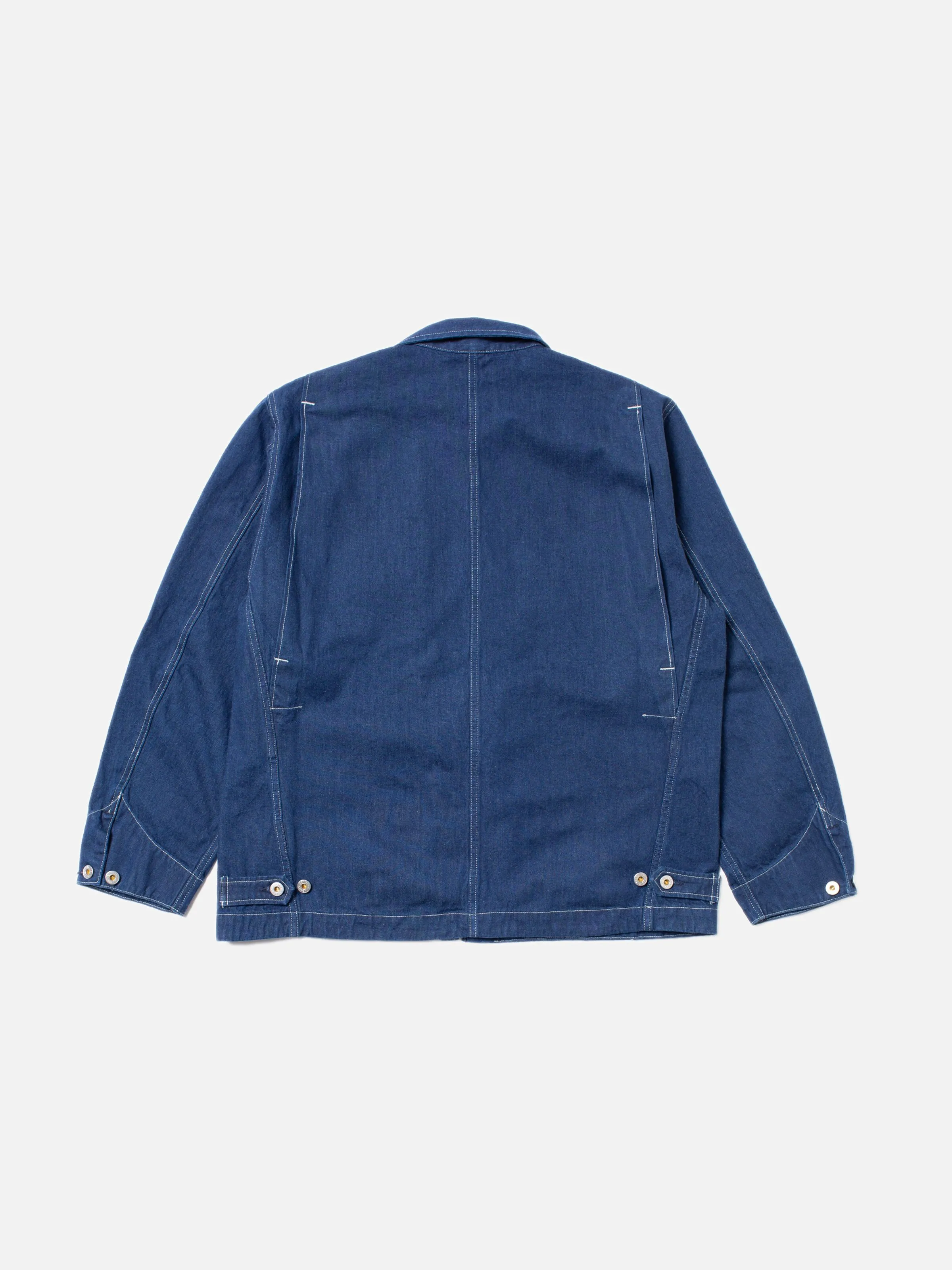 Jimmy Utility Denim Zip Jacket Blue