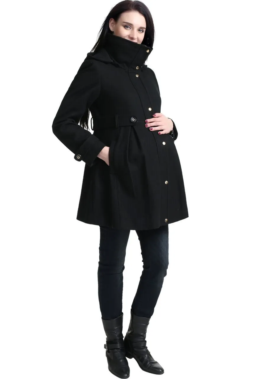 Kimi + Kai Maternity Olivia Wool Blend Parka Coat