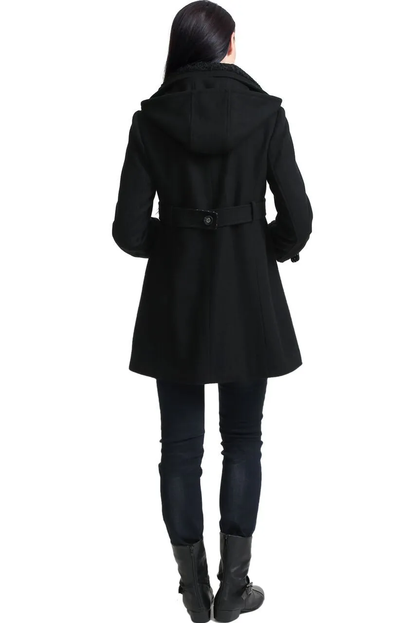 Kimi + Kai Maternity Olivia Wool Blend Parka Coat