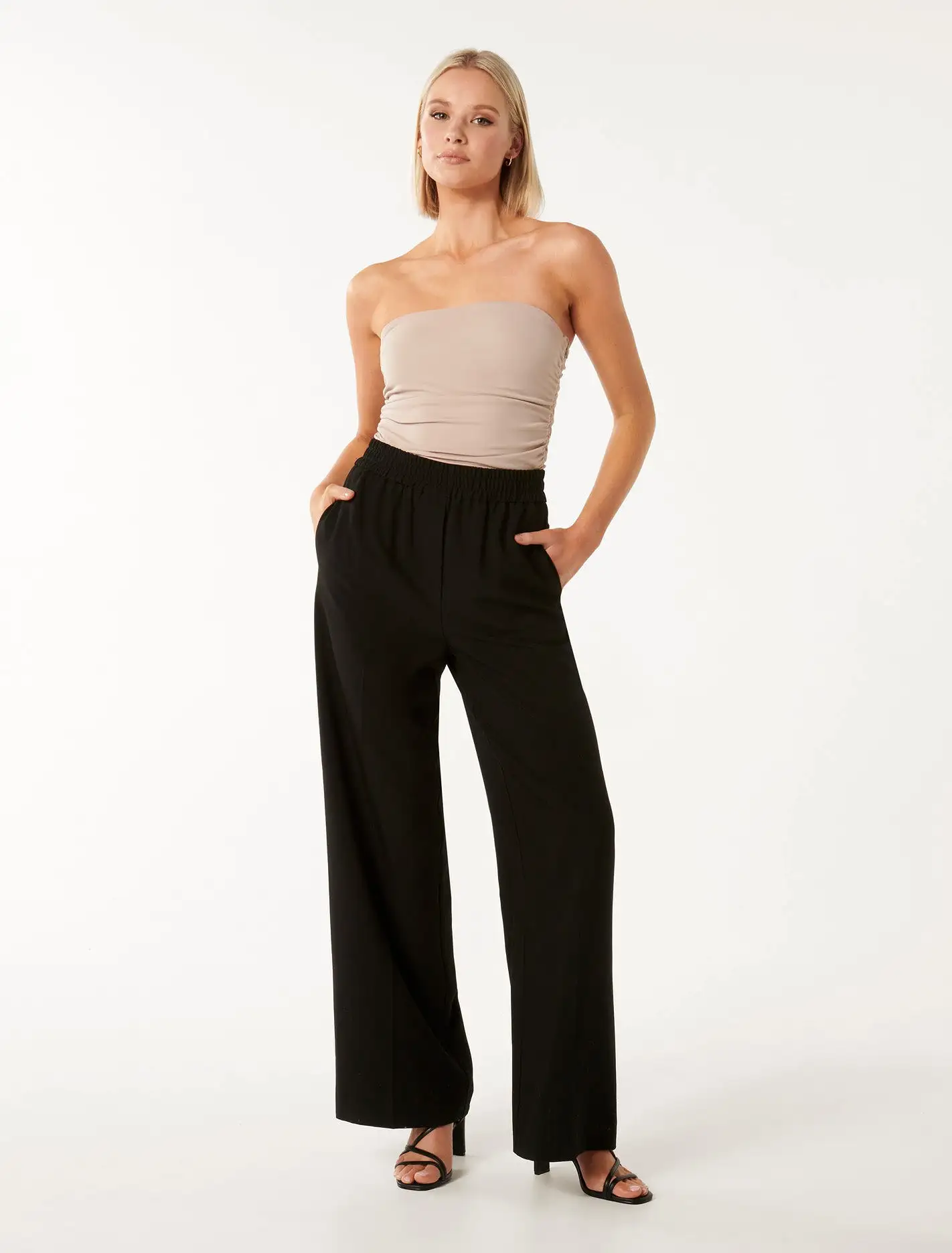 Kyah Ruched Waist Band Pants