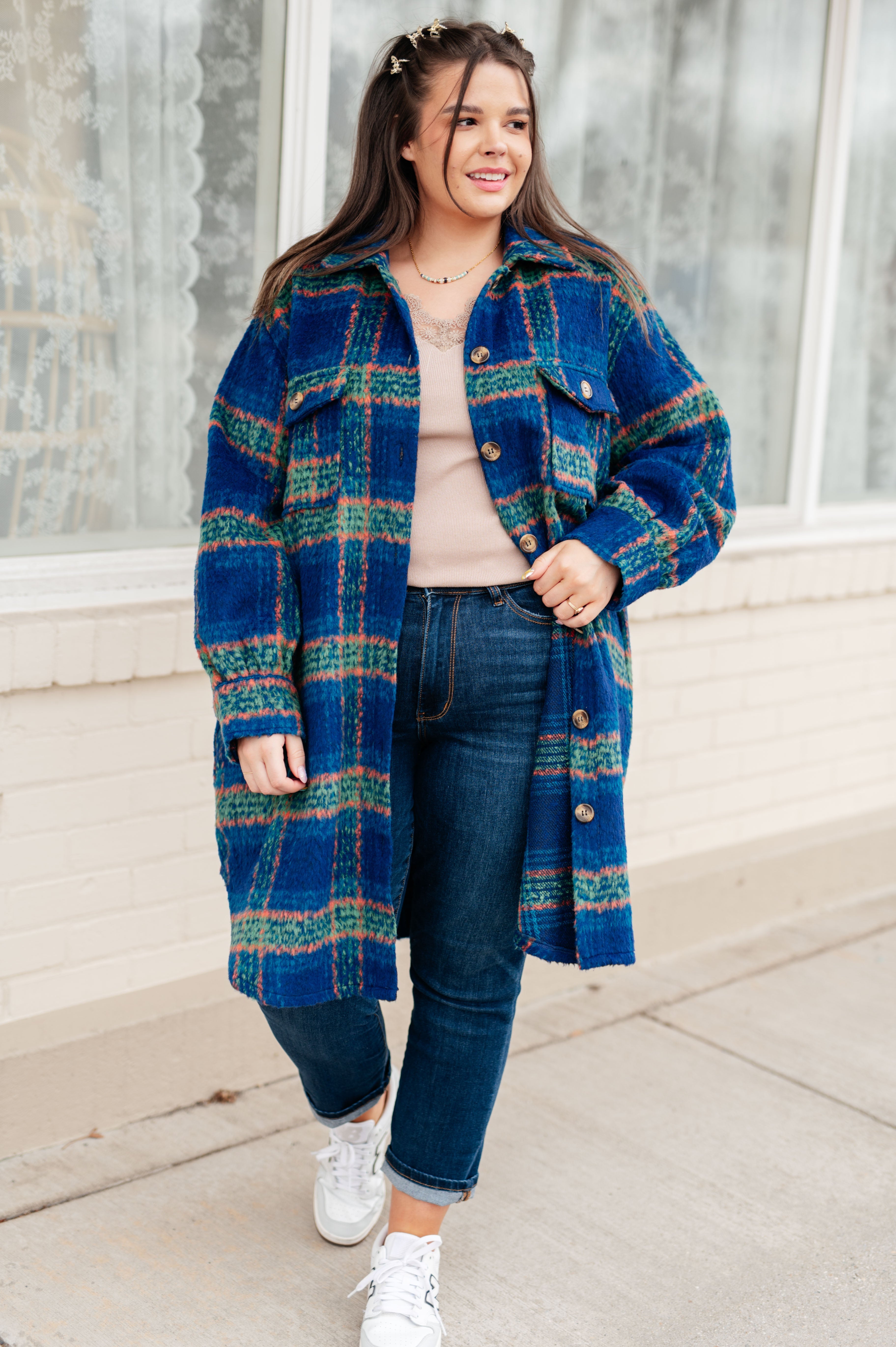 Lily Plaid Coat