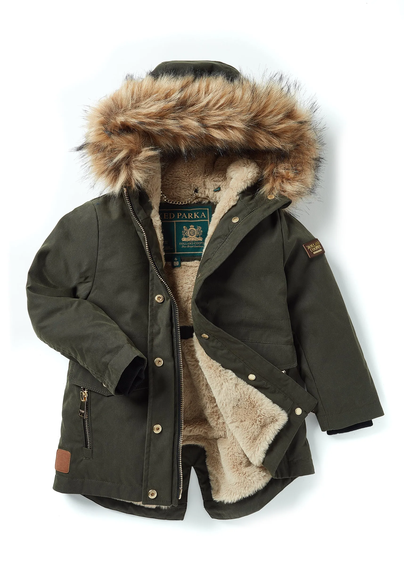 Little Montana Parka (Khaki Wax)