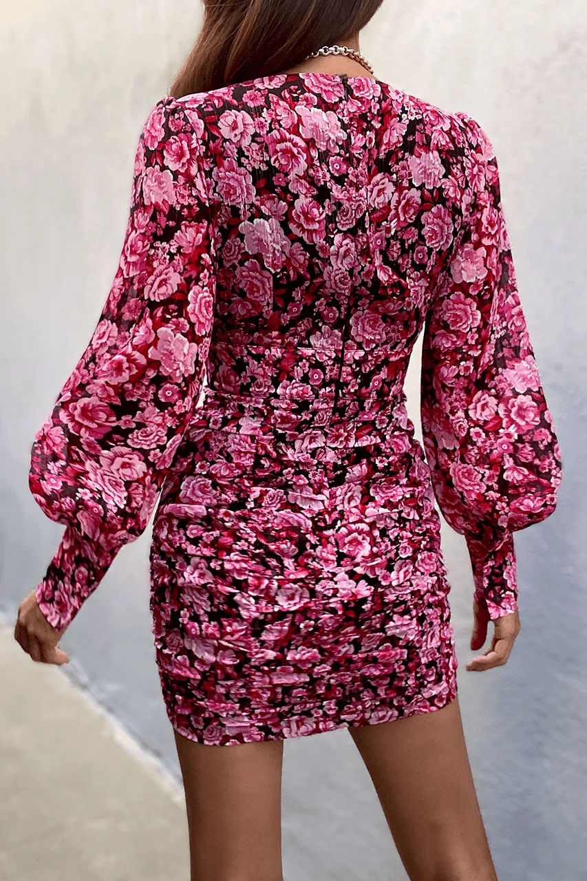 Lizbeth Mini Dress - Pink Floral