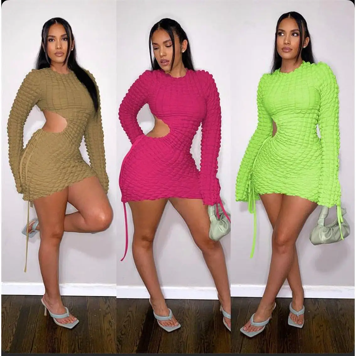 Long sleeve Mini Bodycon Dress