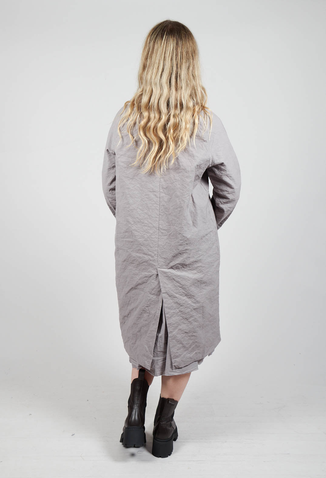 Longline Coat in Taupe