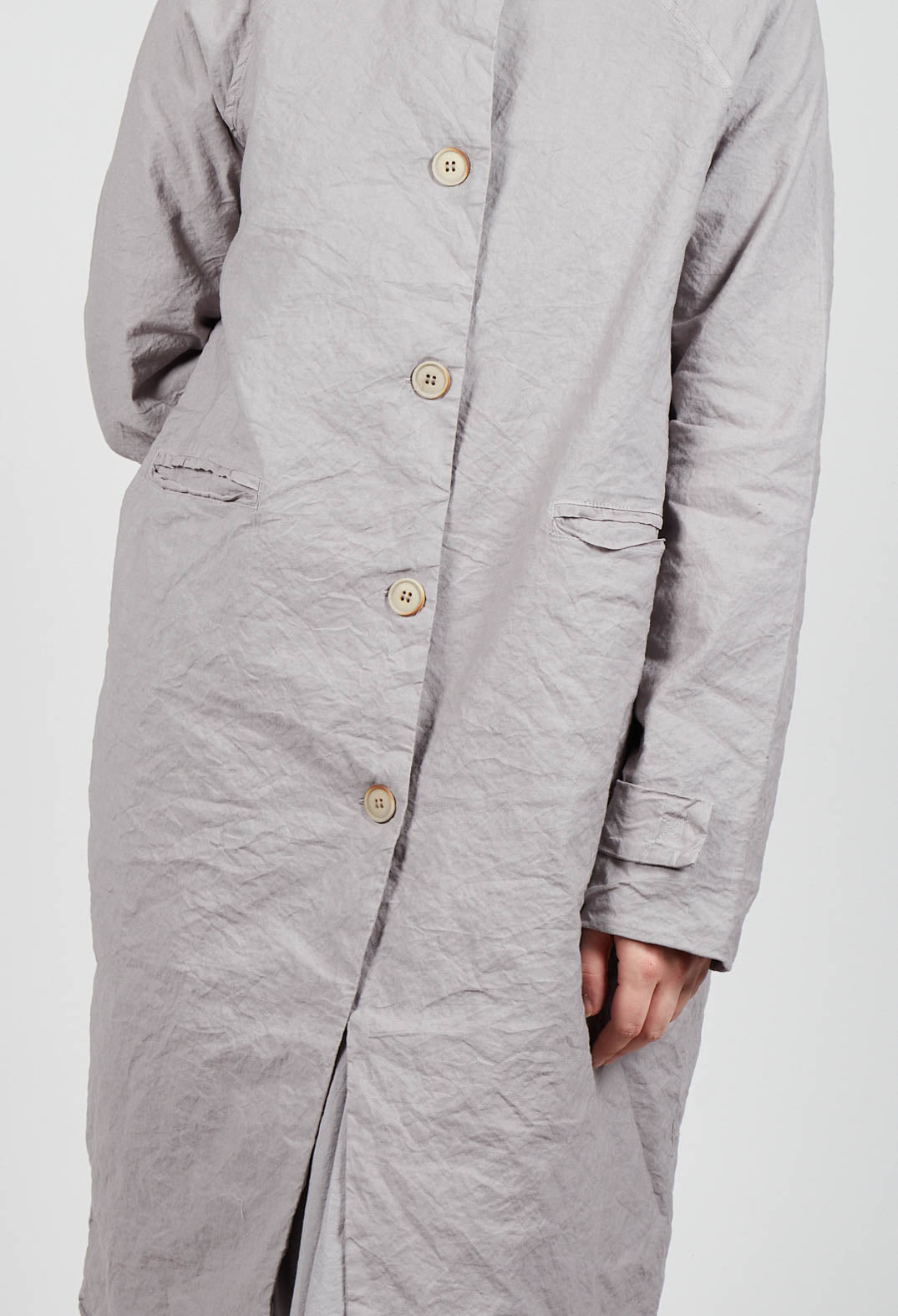 Longline Coat in Taupe