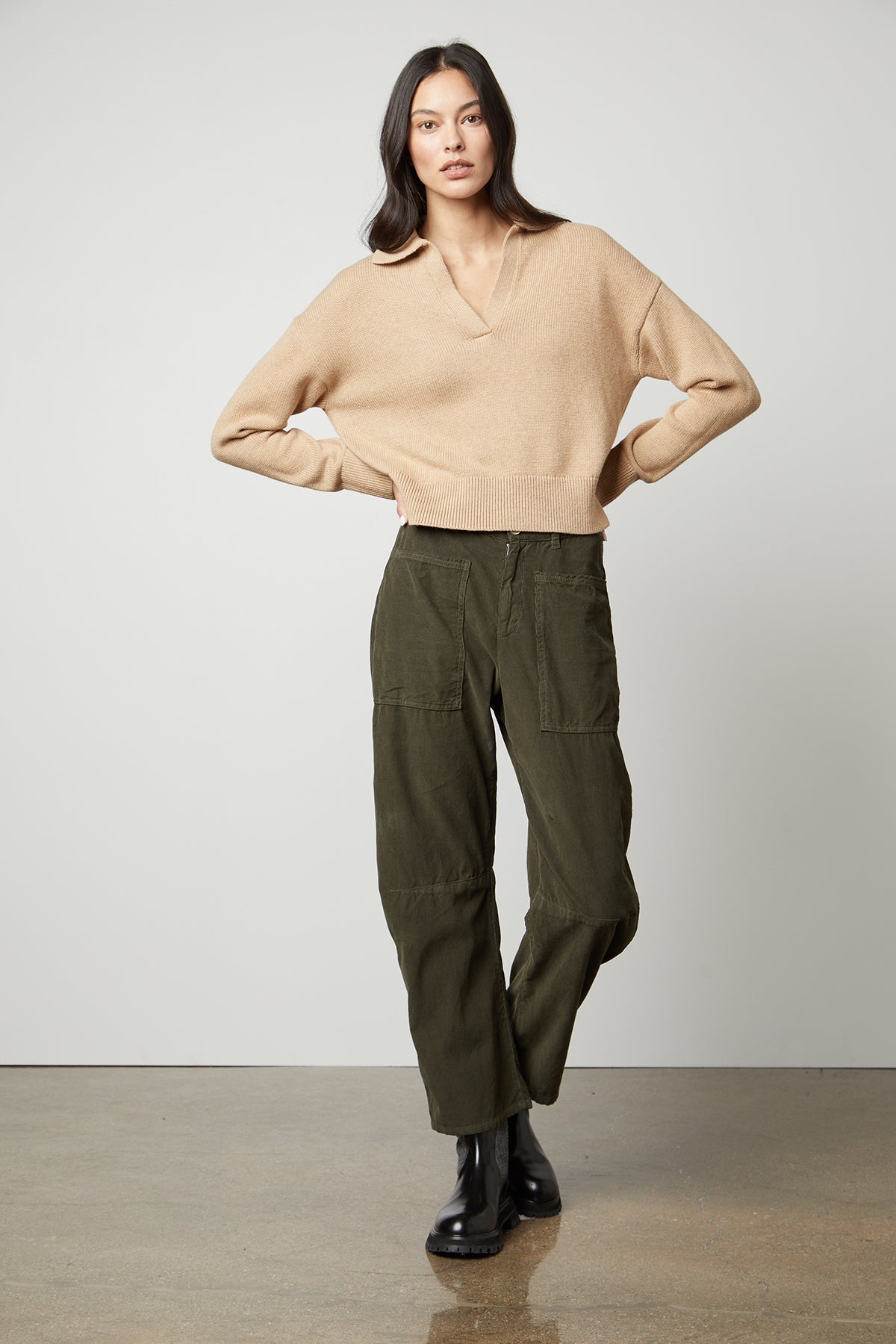 LUCIE POLO SWEATER